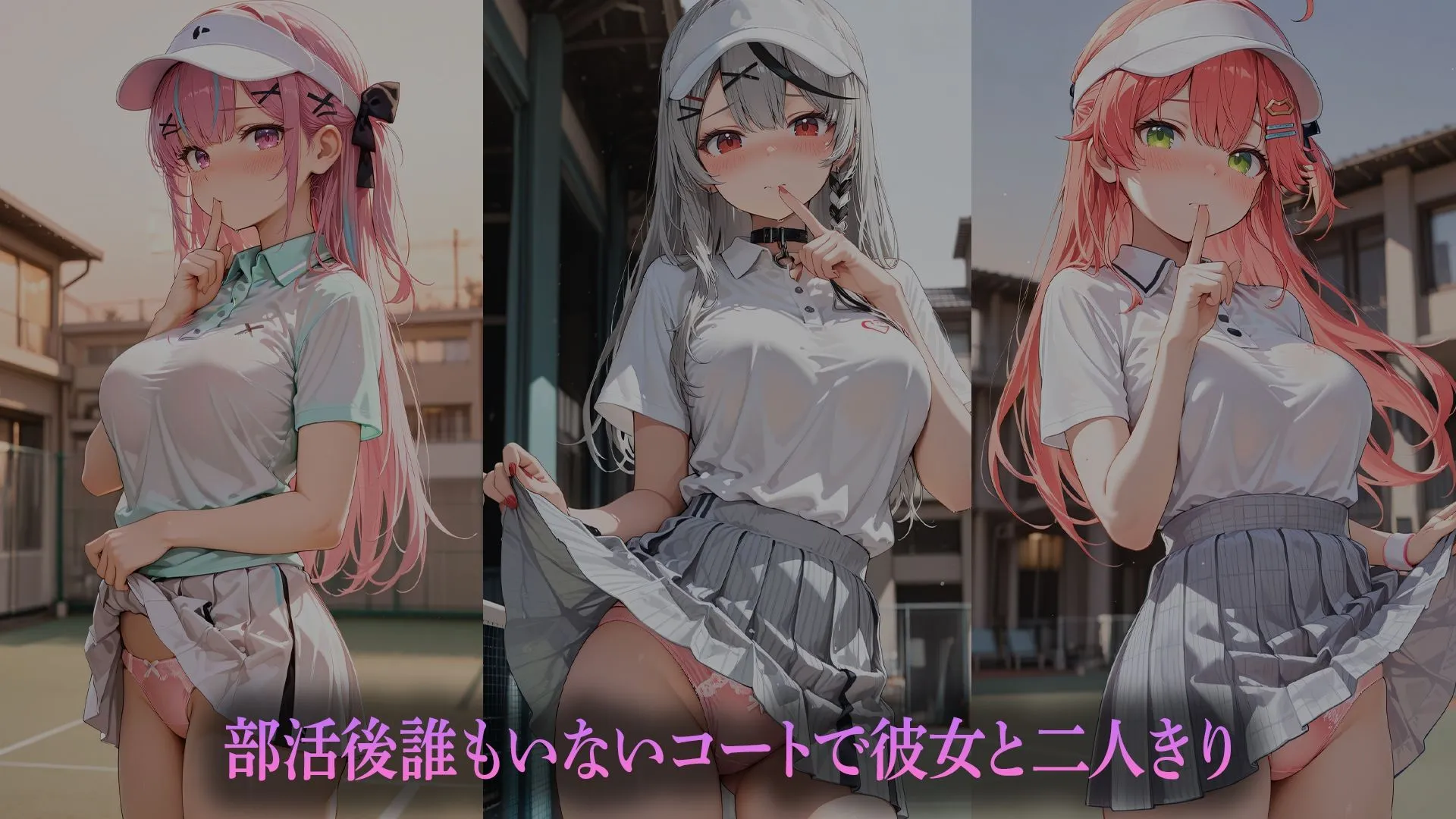テニス部彼女と放課後(はーと)〜夕暮れの青春性交〜 (ホ●ライブバージョン) 画像1