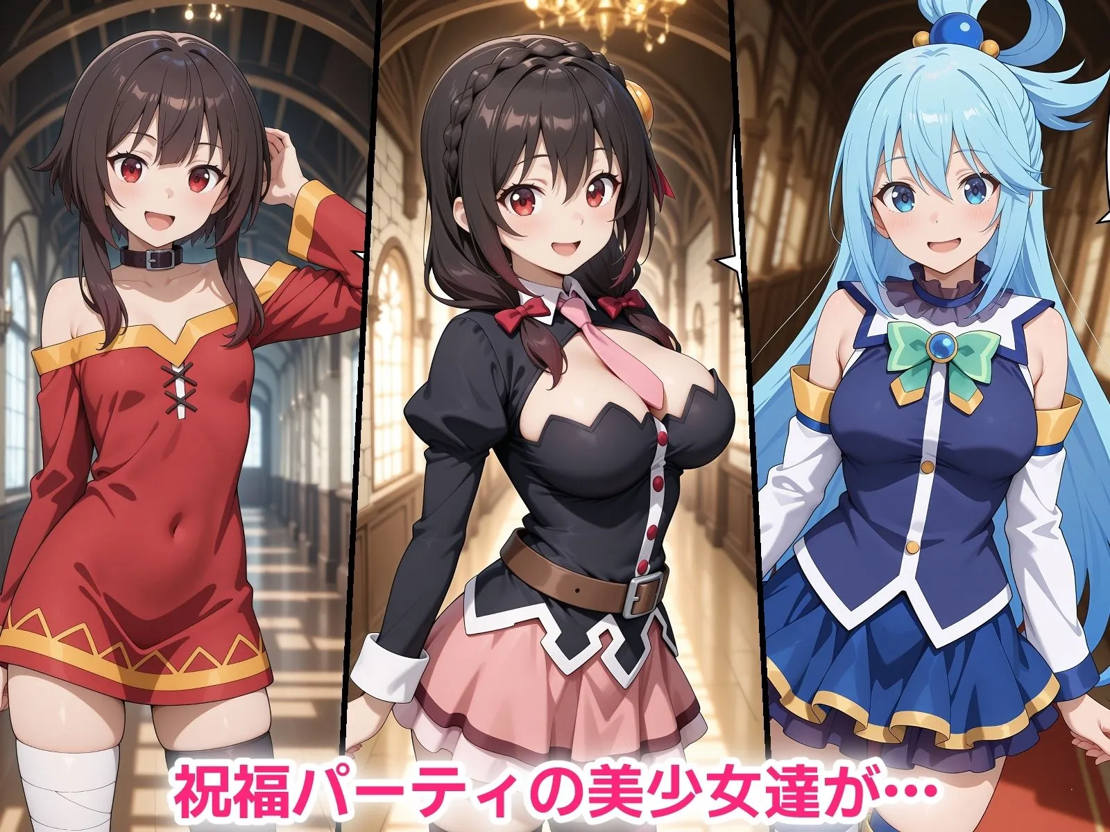 催●おじさんに寝取られる祝福パーティの三人〜全員メス堕ち・孕ませ〜 画像1