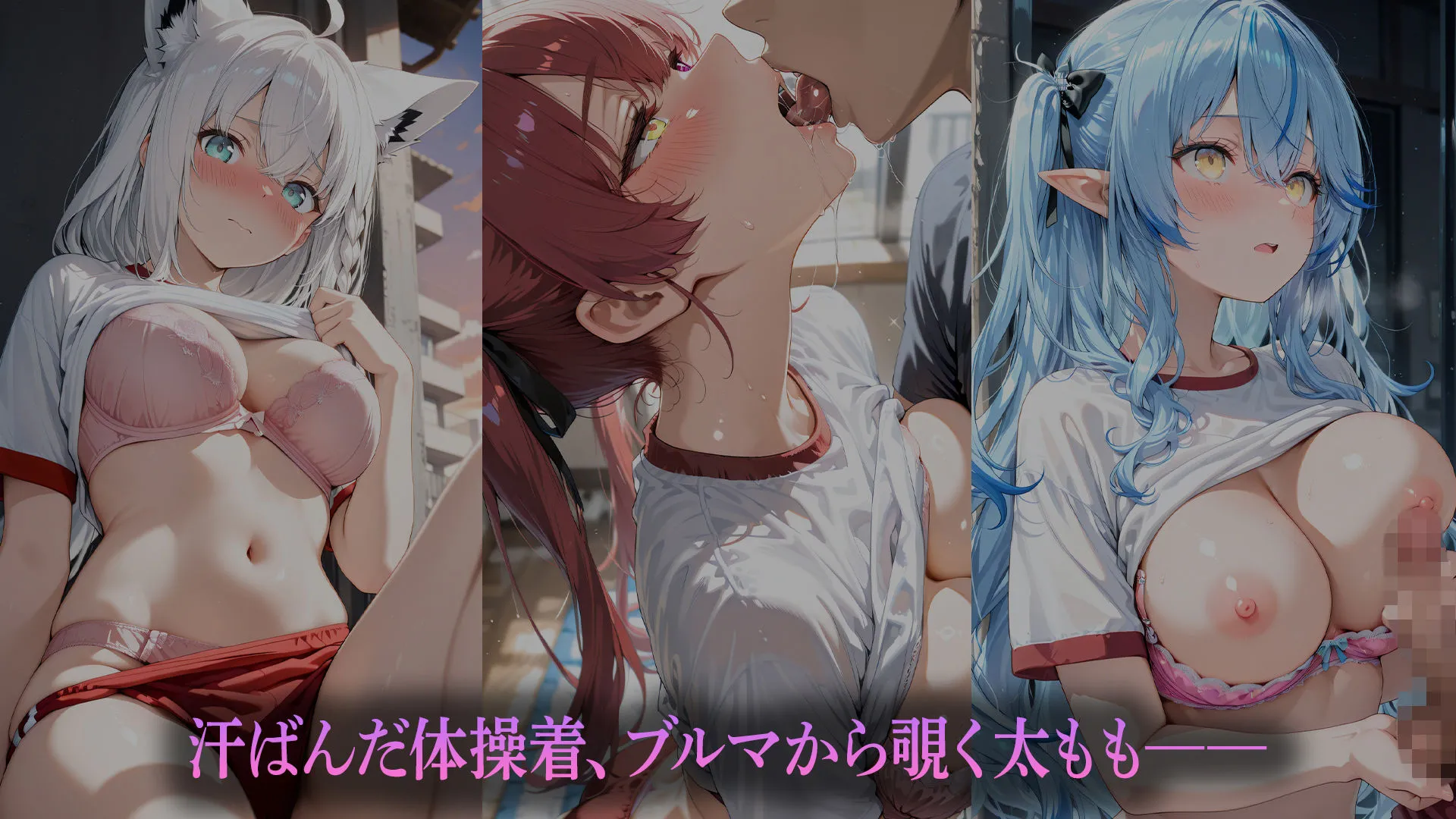 校舎裏の秘密(はーと)〜ブルマ姿の彼女と〜 (ホ●ライブバージョン) 画像3