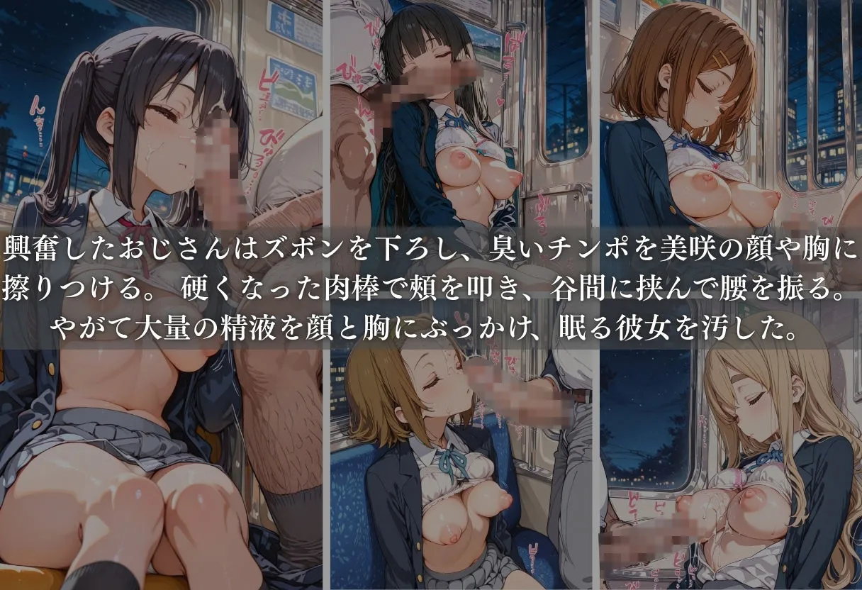 痴●列車ボテ腹END 〜キモおじリーマンに孕ませられる現役女子校生〜 Vol.4 画像4